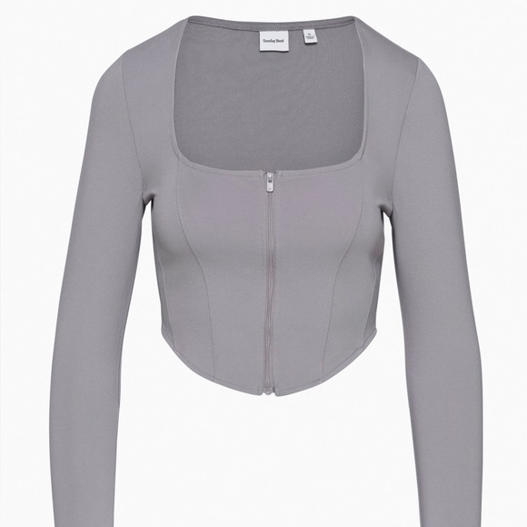 Aritzia Tops - Aritzia Lavender Long Sleeve Crop Top
